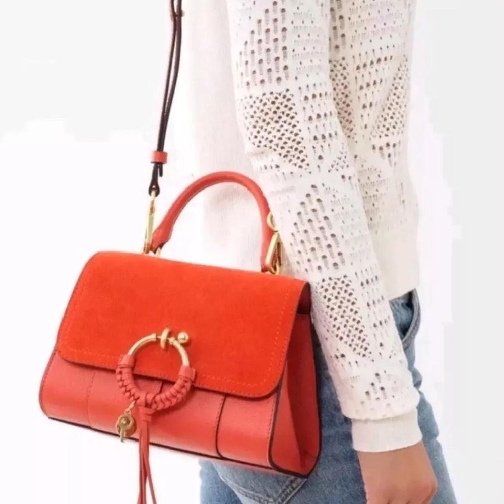 Joan Ladylike Leather Top Handle Bag NWT